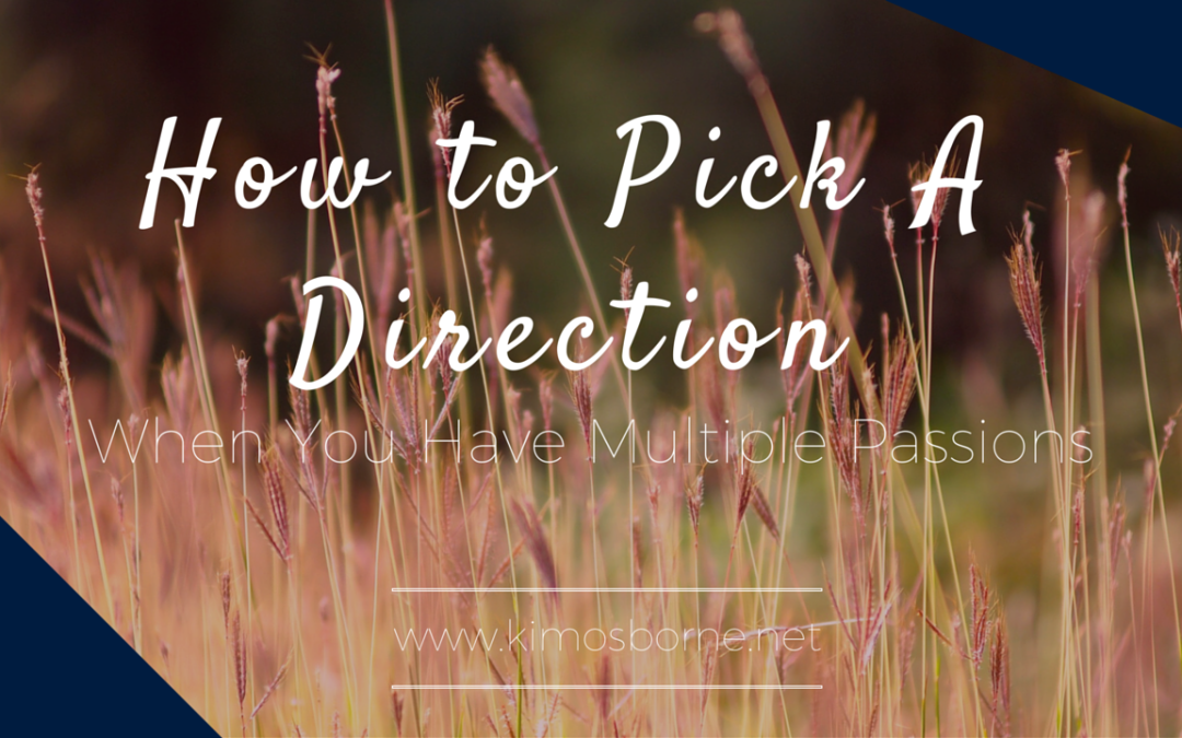 How to Pick a Direction When You Have Multiple Passions